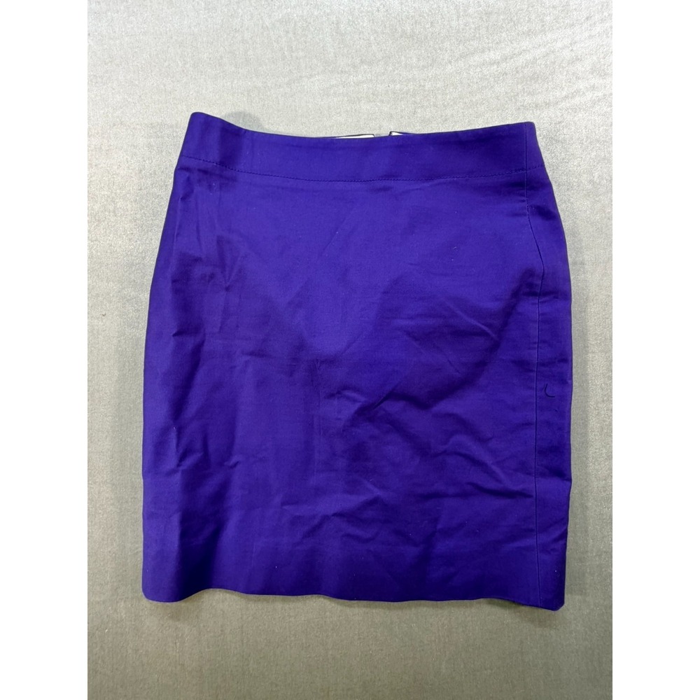 Vintage J.Crew Cotton Spandex Women Skirt Size‎ 4 Petite Purple